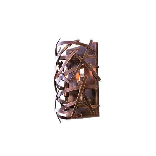 Ambassador 15-in 2 Light Socket Copper Patina Wall Sconce