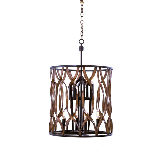 Soho 20-in 8 Light Socket Milk Chocolate Pendant