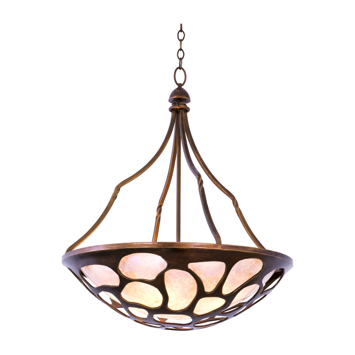 Gramercy 27-in 5 Light Socket Copper Patina Pendant