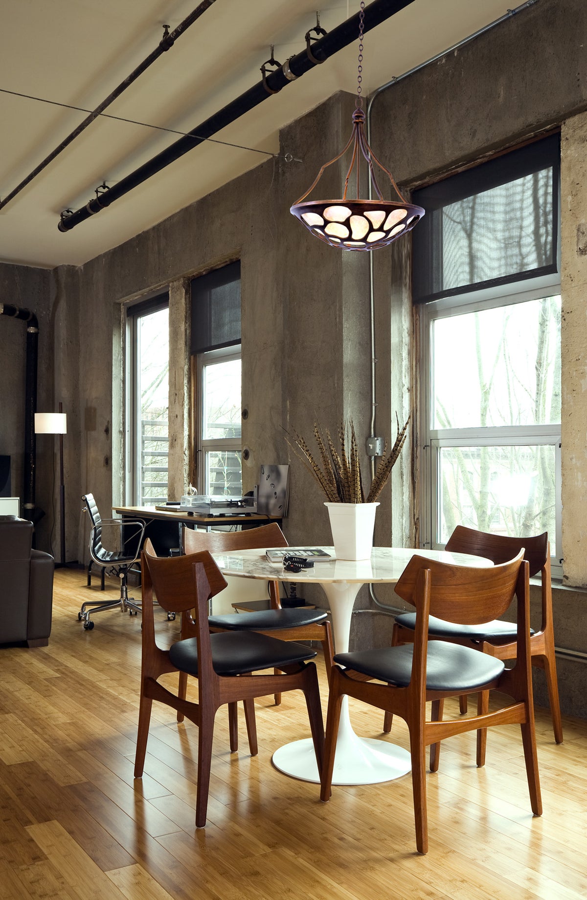 Gramercy 27-in 5 Light Socket Copper Patina Pendant