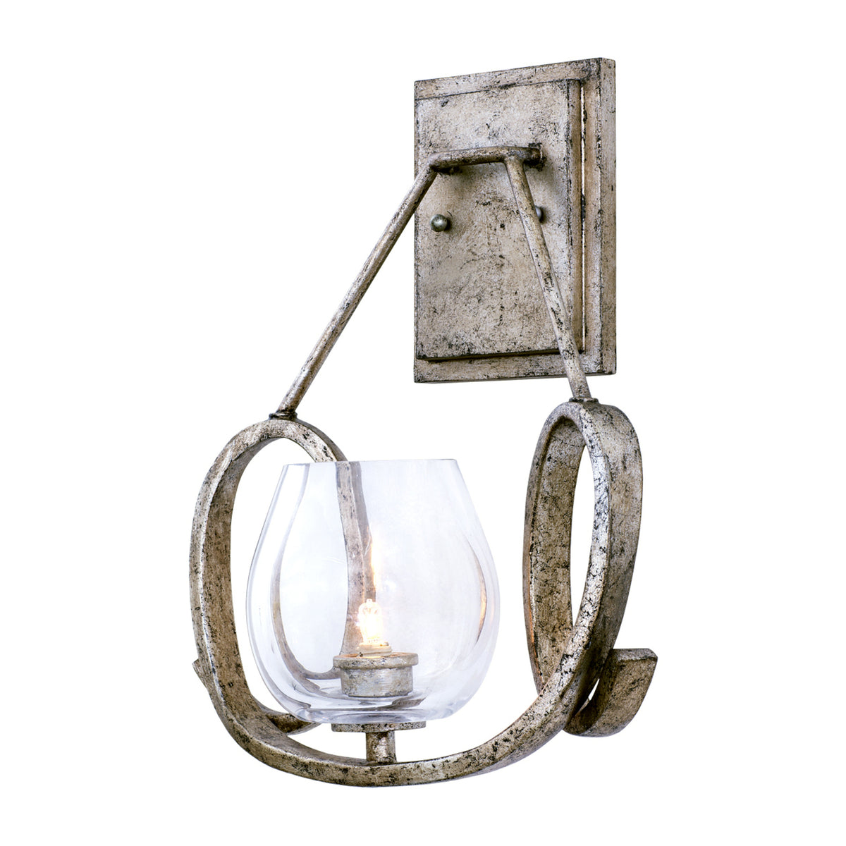 Madison 16-in 1 Light Socket Platinum Wall Sconce
