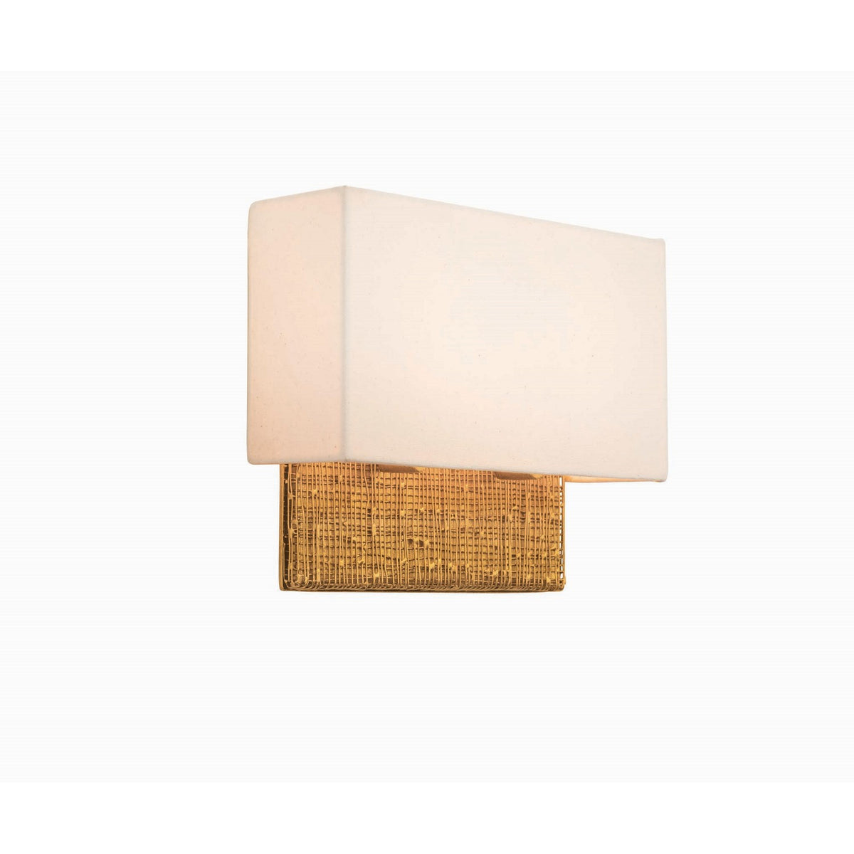 Cestino 10-in 2 Light Socket Gold Leaf Wall Sconce