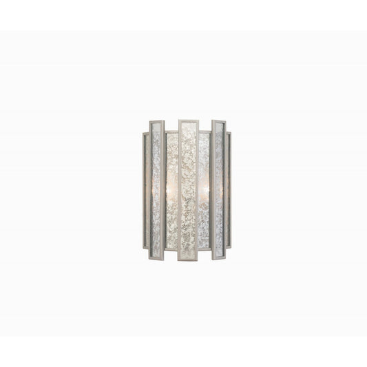 Palisade 14-in 2 Light Socket Tarnished Silver Wall Sconce