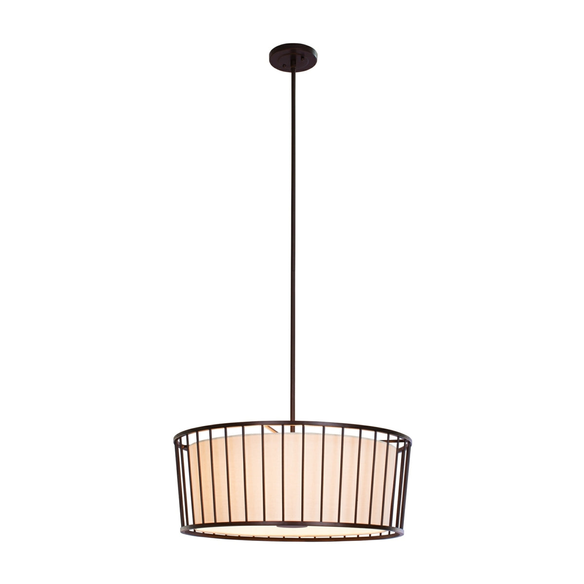 Pacifica 24-in 6 Light Socket Bronze Semi-Flush Mount