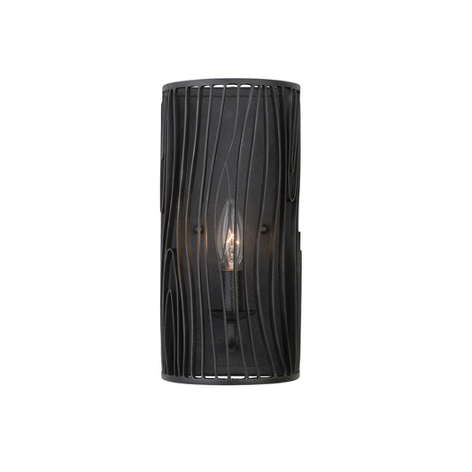 Morre 13-in 1 Light Socket Black Iron Wall Sconce