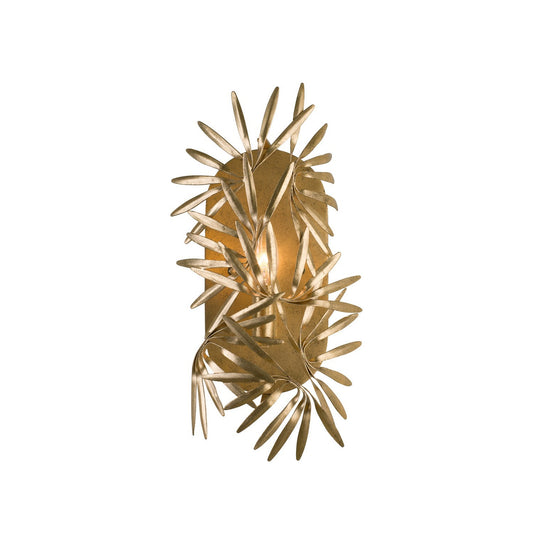 Jardin 15-in 1 Light Socket Oxidized Gold Leaf Wall Sconce