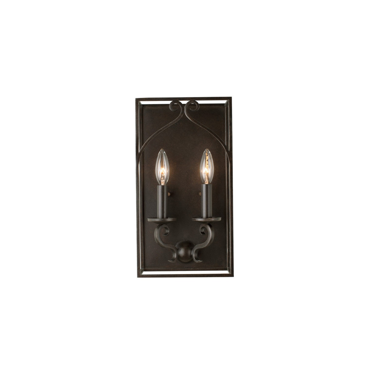 Somers 14-in 2 Light Socket Heirloom Bronze Wall Sconce