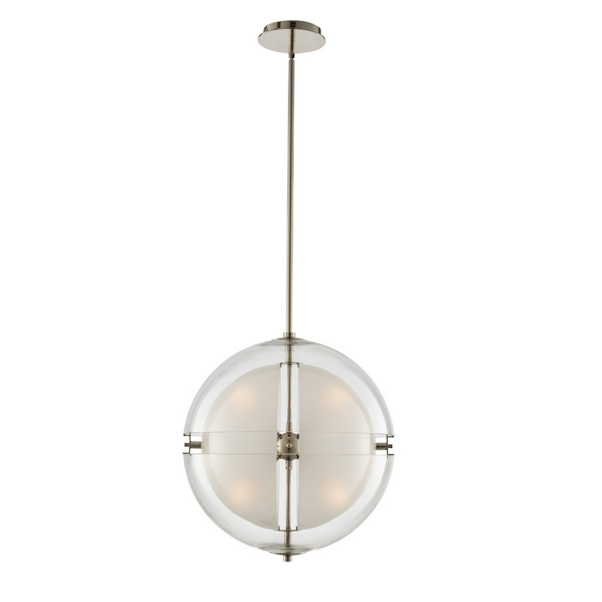 Sussex 14-in 4 Light Socket Polished Nickel Pendant