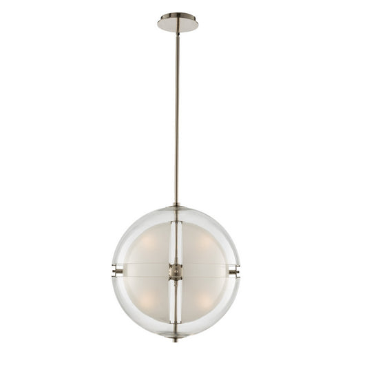 Sussex 14-in 4 Light Socket Polished Nickel Pendant