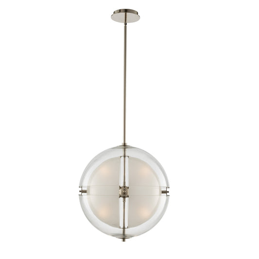 Sussex 18-in 1 Light Socket Polished Nickel Pendant