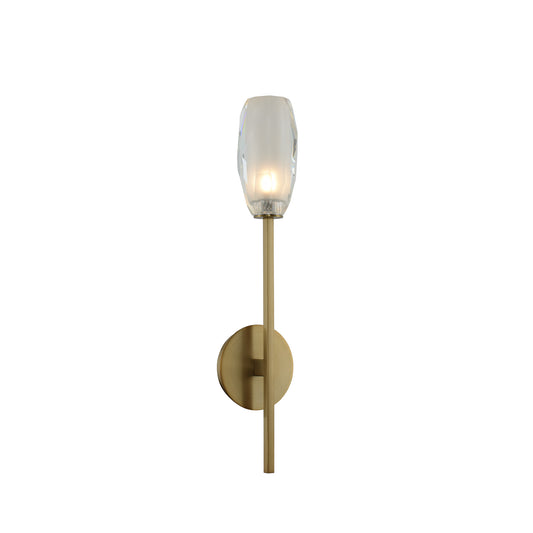 June 22-in 1 Light Socket Winter Brass Wall Sconce