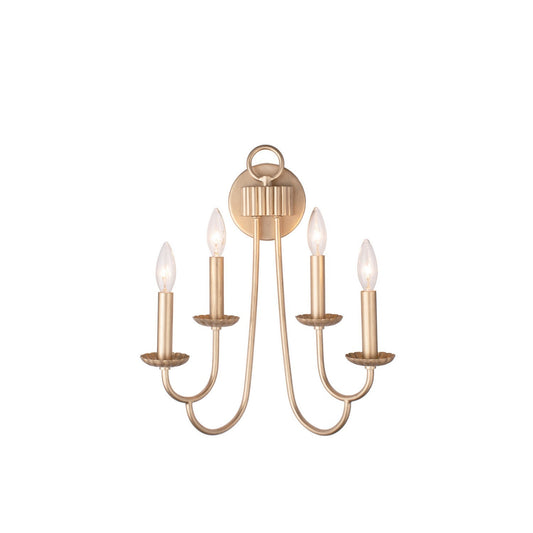Kiera 18-in 4 Light Modern Gold Wall Sconce