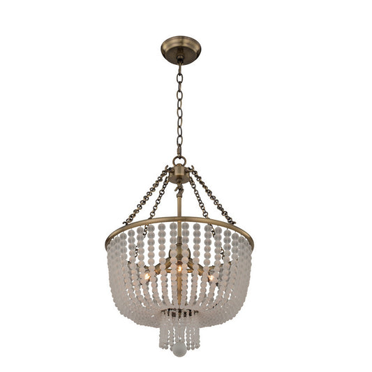 Esperanza 16-in 4 Light Socket Brushed Champagne Gold Pendant