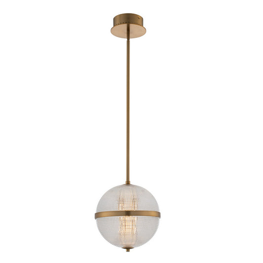 Portland 10-in 1 Light LED Winter Brass Pendant