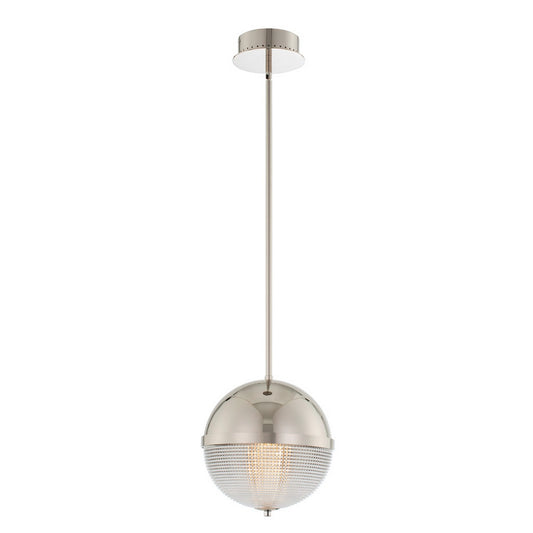 Portland 10-in 1 Light LED Polished Nickel Pendant