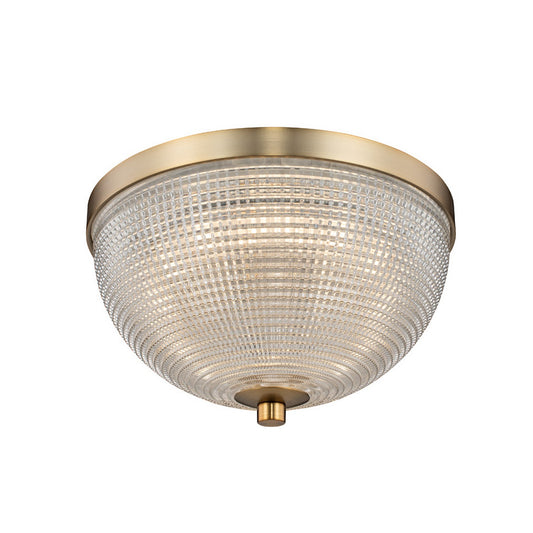 Portland 10-in 1 Light LED Winter Brass Flush Mount