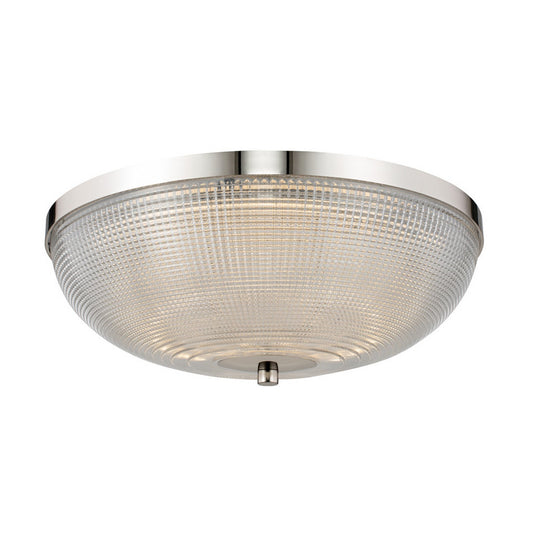 Portland 16-in 1 Light LED Polished Nickel Flush Mount