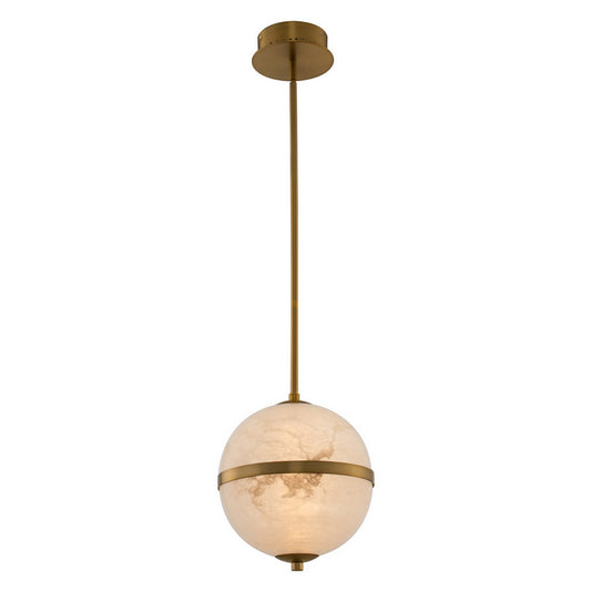 Canterbury 10-in 1 Light LED Winter Brass Pendant