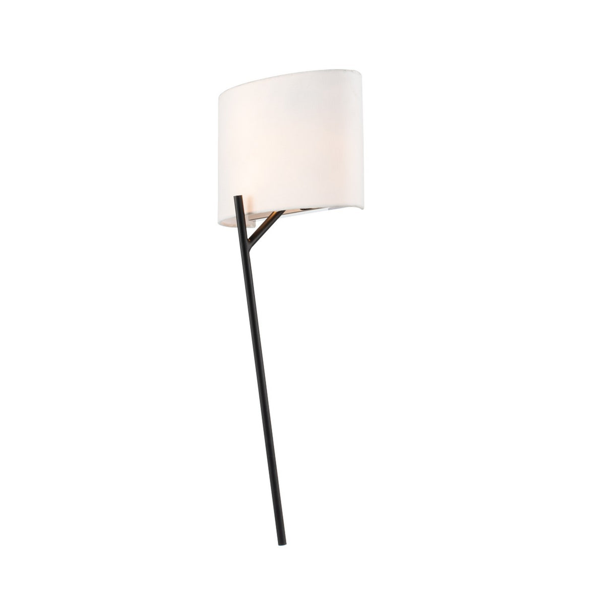 Tahoe 21-in 1 Light Matte Black w/ Polished Nickel Wall Sconce
