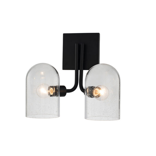 Cupola 11-in 2 Light Matte Black Wall Sconce