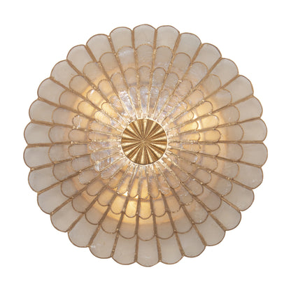 Samal 14-in 3 Light Socket Oxidized Gold Leaf Convertible Wall Sconce