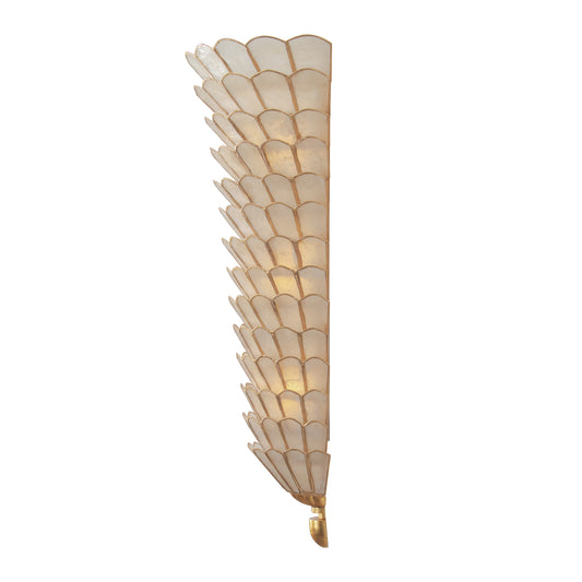 Samal 19.25-in 3 Light Socket Oxidized Gold Leaf Wall Sconce