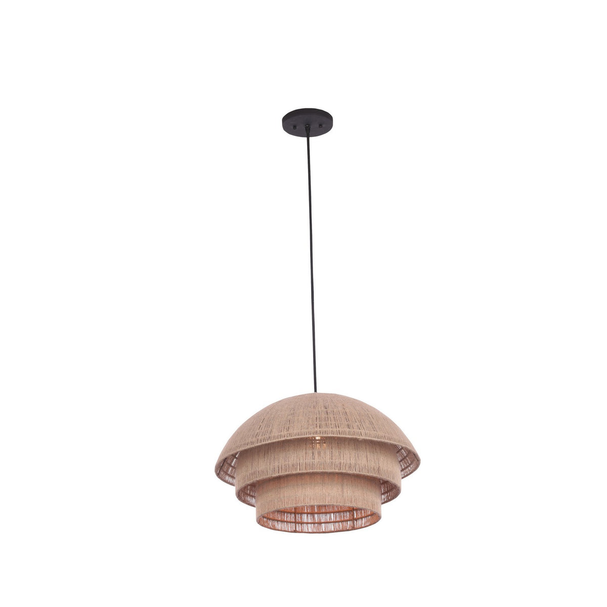 Seychelles 20-in 1 Light Matte Black Pendant