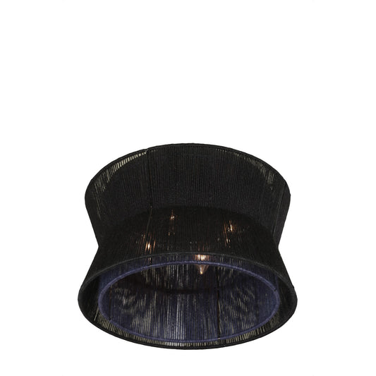 Madura 16-in 4 Light Socket Matte Black Flush Mount