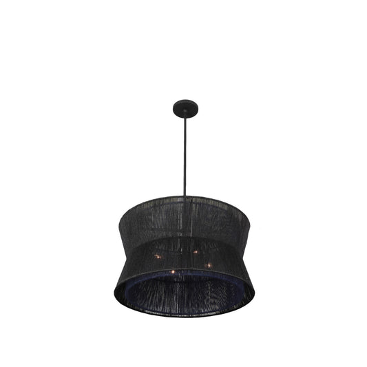 Madura 22-in 4 Light Socket Matte Black Pendant