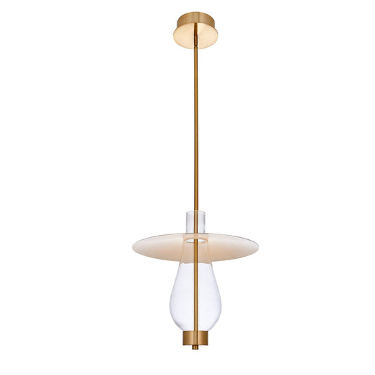 Hugo 16-in 1 Light LED Winter Brass Pendant