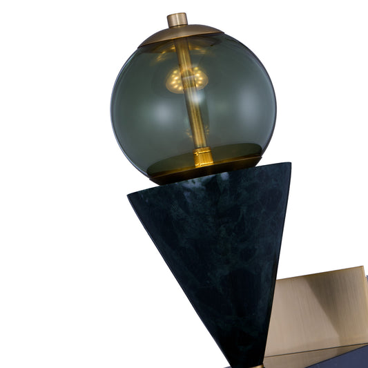 Demi 24-in 2 Light LED Winter Brass Wall Sconce