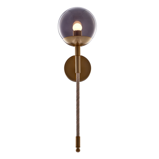 Boba 26-in 1 Light LED Winter Brass Wall Sconce