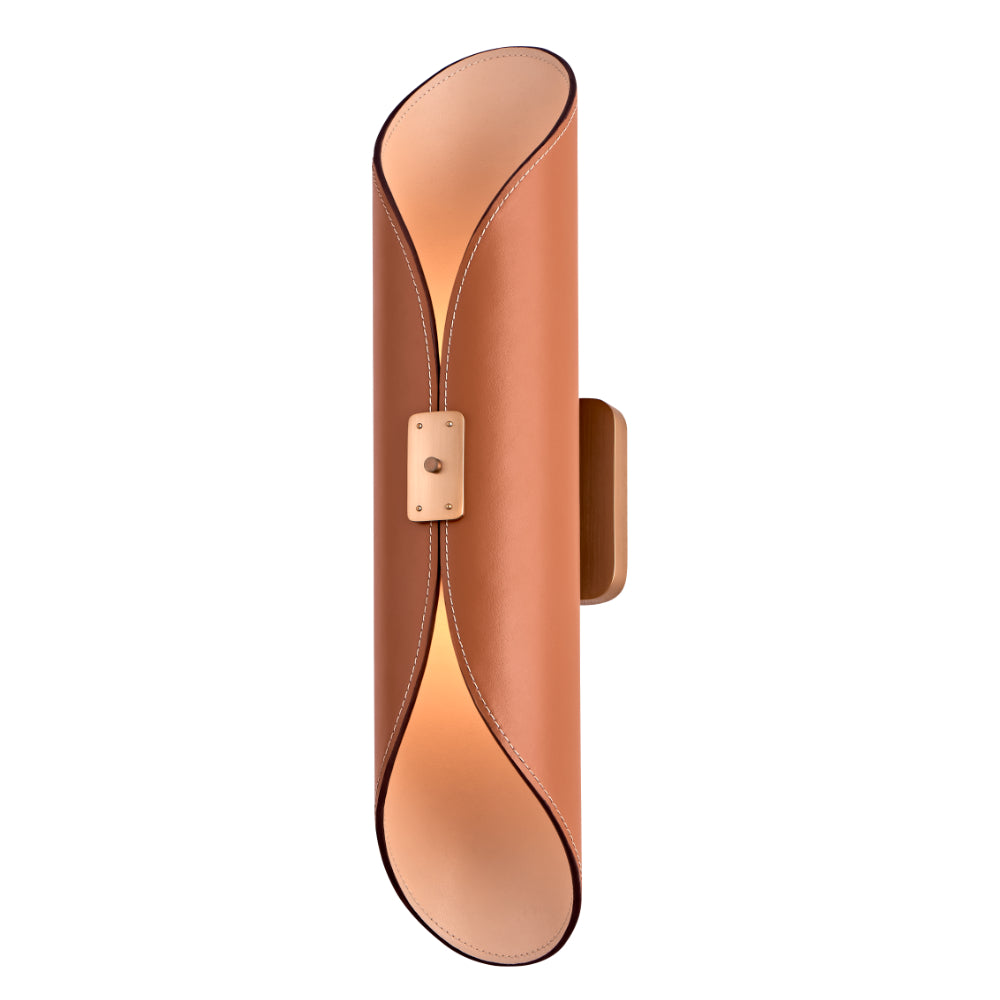 Cape 20-in 1 Light LED True Satin Brass Wall Sconce