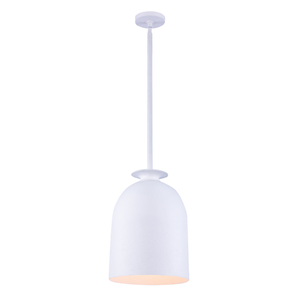 Gabardine 12-in 1 Light Socket Matt White Pendant