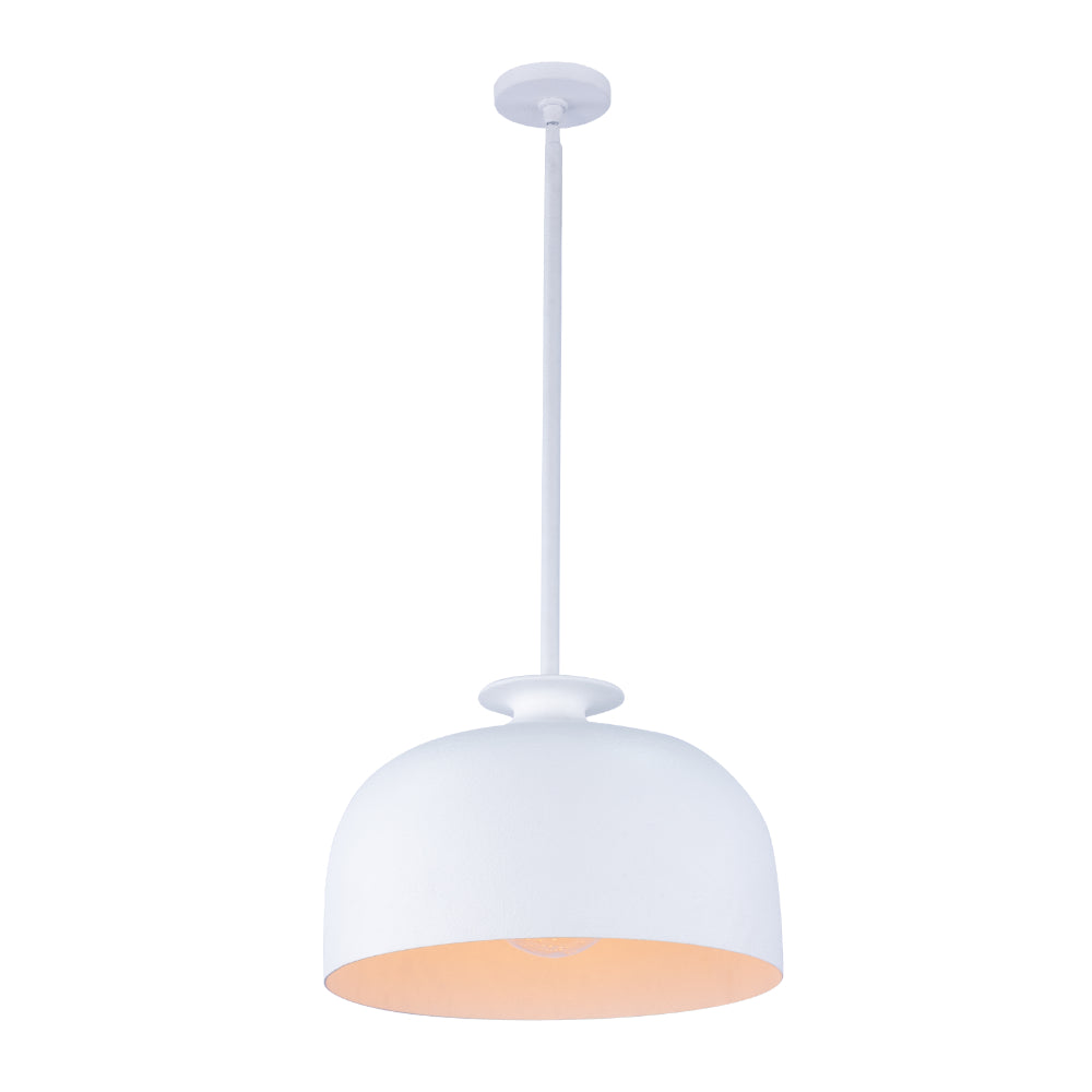 Gabardine 18-in 6 Light Socket Matt White Pendant