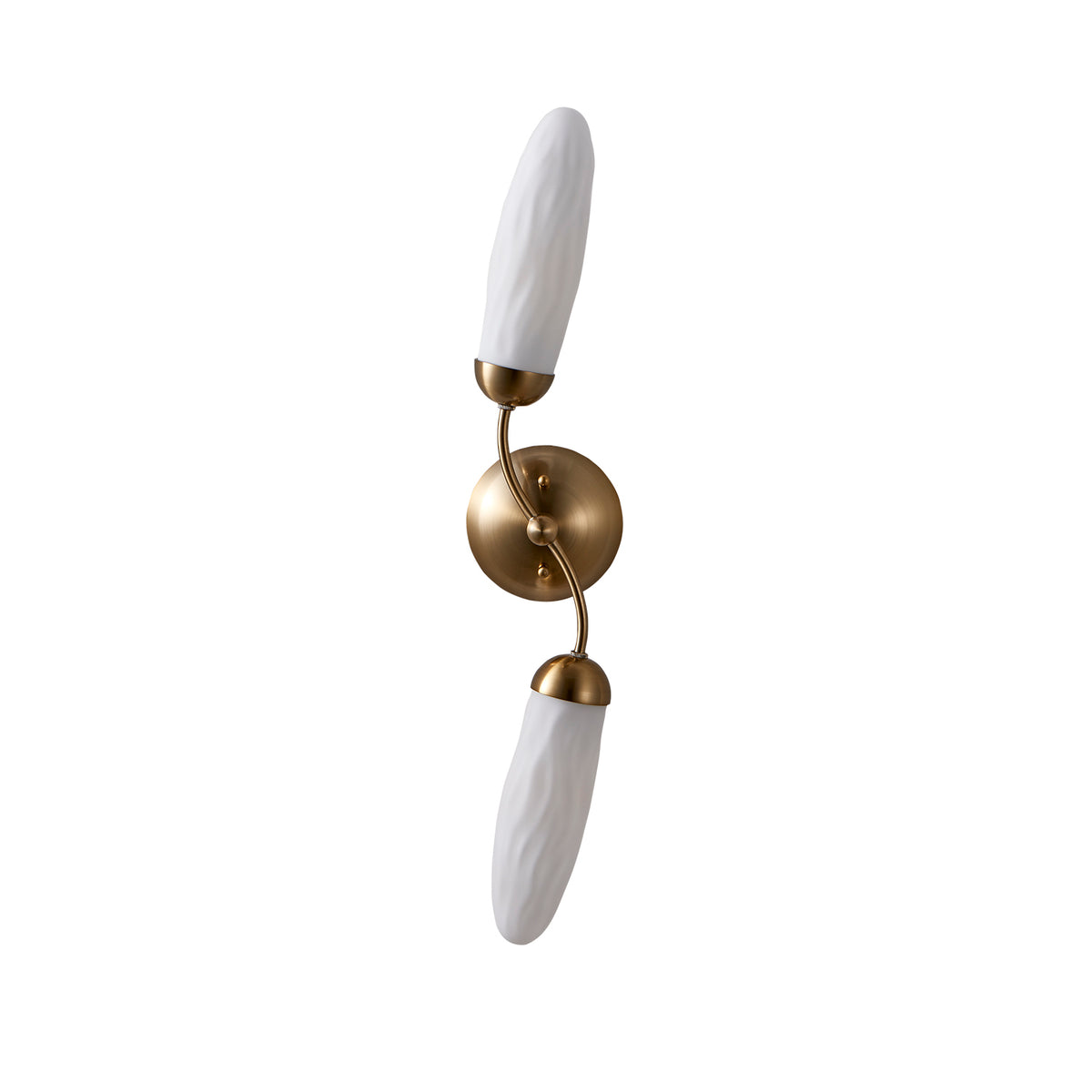 Crest 26-in 2 Light Socket Winter Brass Wall Sconce
