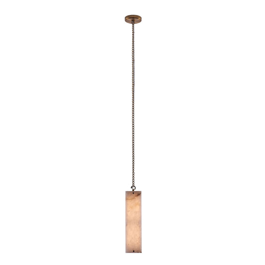 Vertical 1-in 1 Light LED Winter Brass Pendant