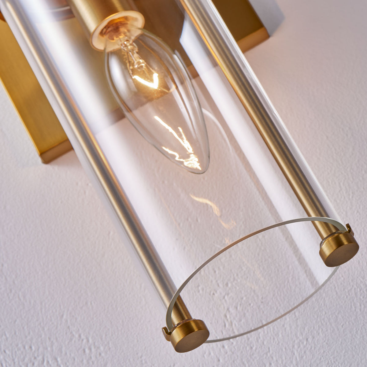 Duet 17-in 2 Light Socket Vintage Brass Wall Sconce