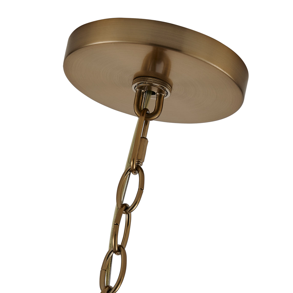 Duet 26-in 12 Light Socket Vintage Brass Chandelier