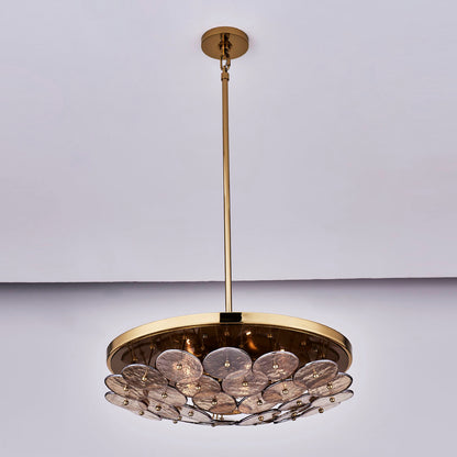 Hortensia 24.5-in 5 Light Socket Polished Winter Brass Pendant