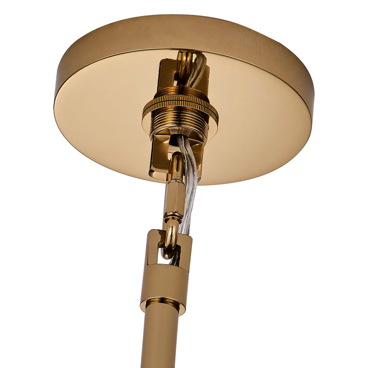 Hortensia 24.5-in 5 Light Socket Polished Winter Brass Pendant