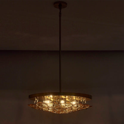 Hortensia 24.5-in 5 Light Socket Polished Winter Brass Pendant
