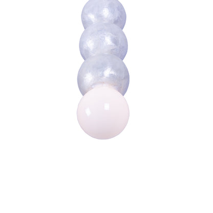 Pearls 5.5-in 1 Light Socket Matte Black Pendant