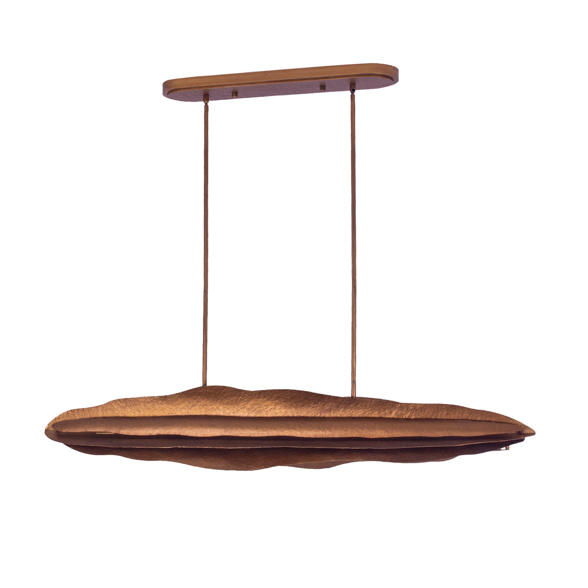 Folia 65.5-in 1 Light LED Warm Gold Linear Pendant