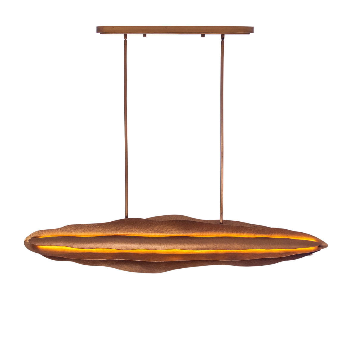Folia 65.5-in 1 Light LED Warm Gold Linear Pendant