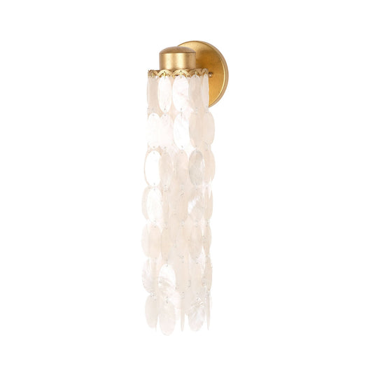 Edgy 18-in 1 Light LED Oxidized Gold Leaf Wall Sconce