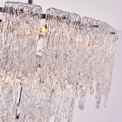 Gisel 24-in 10 Light Socket Polished Chrome Tiered Chandelier