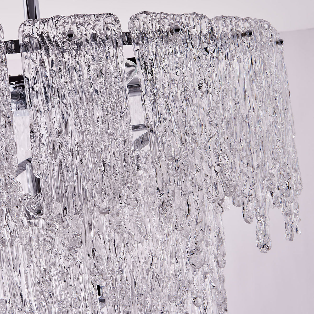 Gisel 24-in 10 Light Socket Polished Chrome Tiered Chandelier