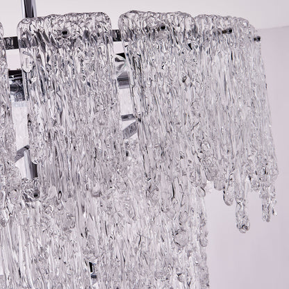 Gisel 24-in 10 Light Socket Polished Chrome Tiered Chandelier