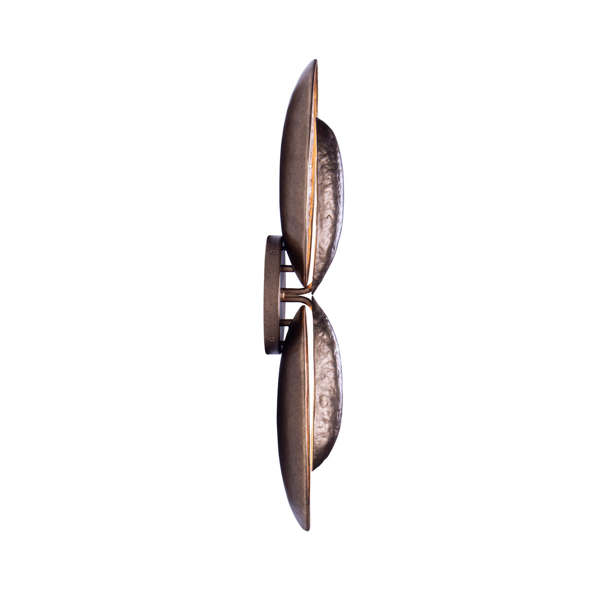 Spat 24-in 2 Light LED Pearlized Antique Brass Wall Sconce